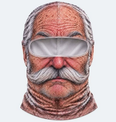 Grandad Stache face ski mask